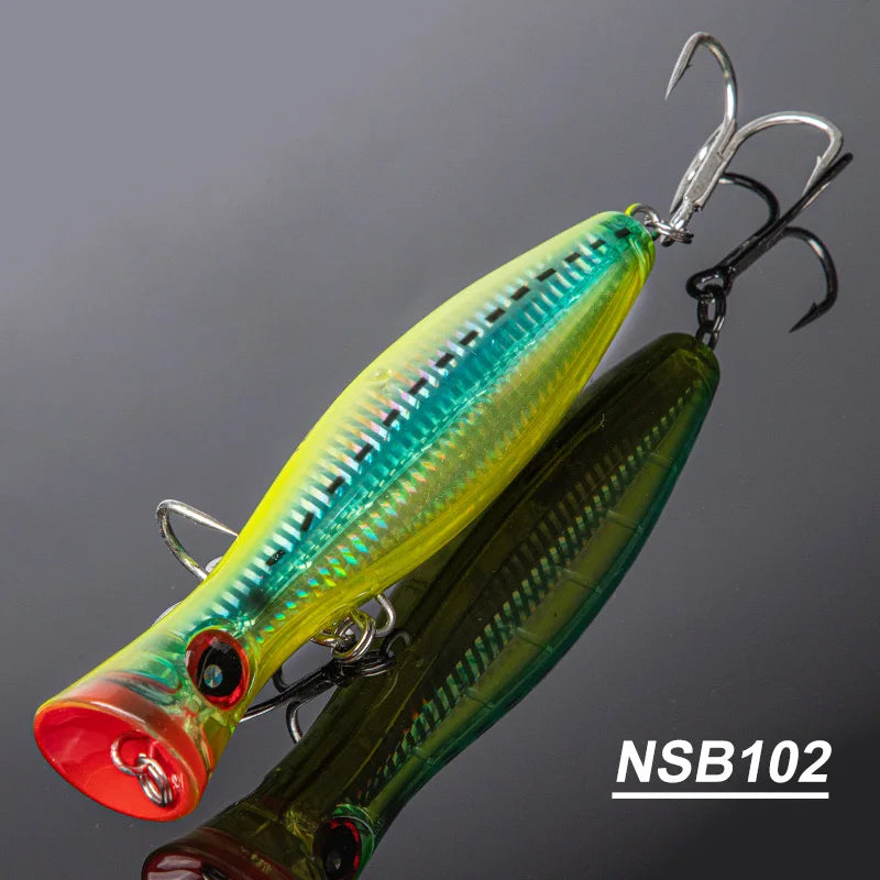 Noeby Blooper Popper Fishing Lures 120mm 43g 160mm 78g 200mm 150g Saltwater Topwater Artificial Hard Bait for GT Fishing Lure - Duke's Fishing Supply