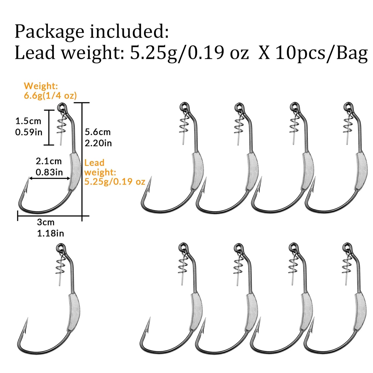 Weighted Weedless Jigs (10/pk) - Duke's Fishing Supply