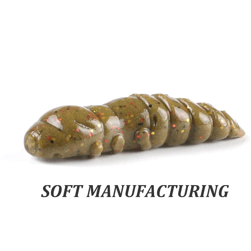 Pupa Larvae Soft Plastic Lure (18/pk) - Duke's Fishing Supply