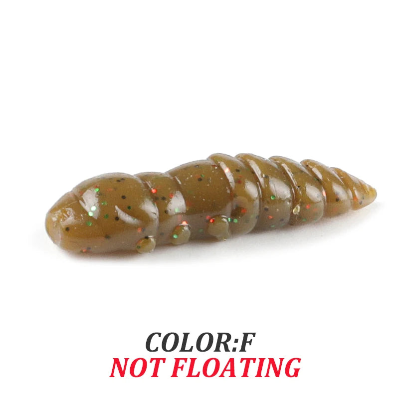 Pupa Larvae Soft Plastic Lure (18/pk) - Duke's Fishing Supply