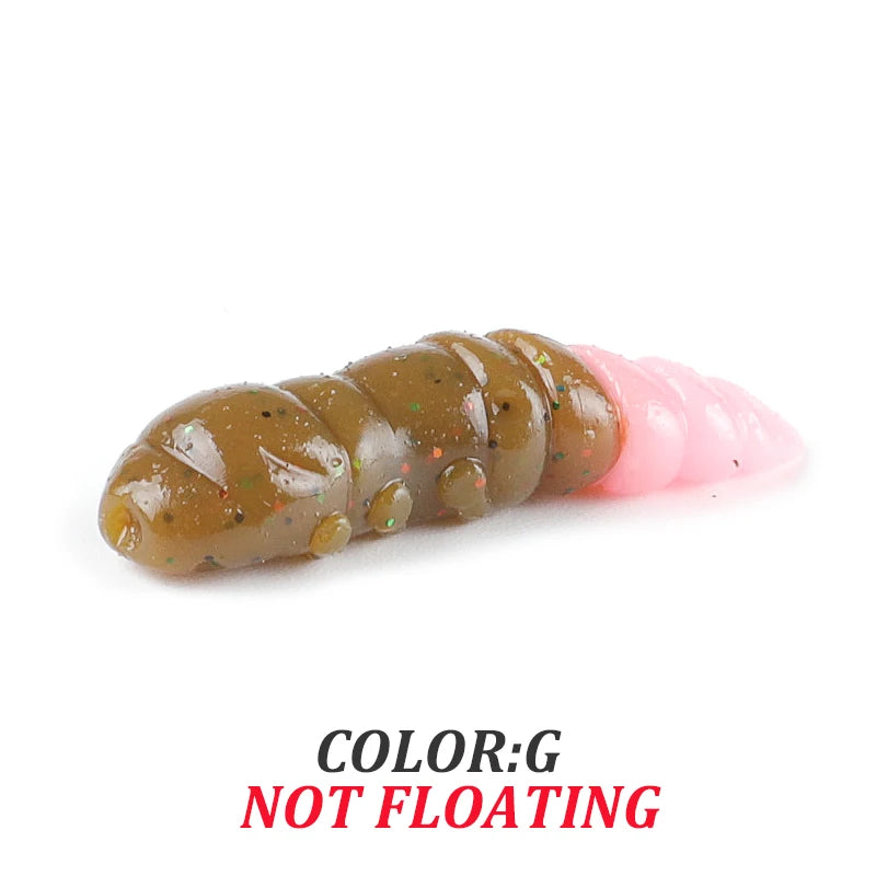 Pupa Larvae Soft Plastic Lure (18/pk) - Duke's Fishing Supply