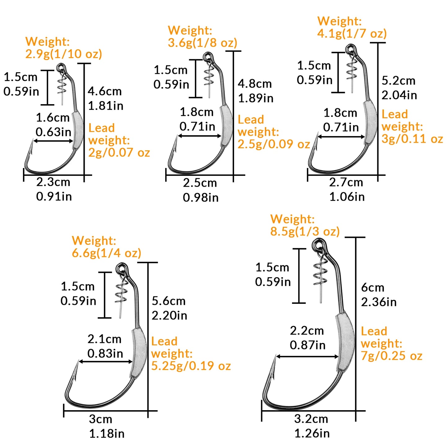 Weighted Weedless Jigs (10/pk) - Duke's Fishing Supply