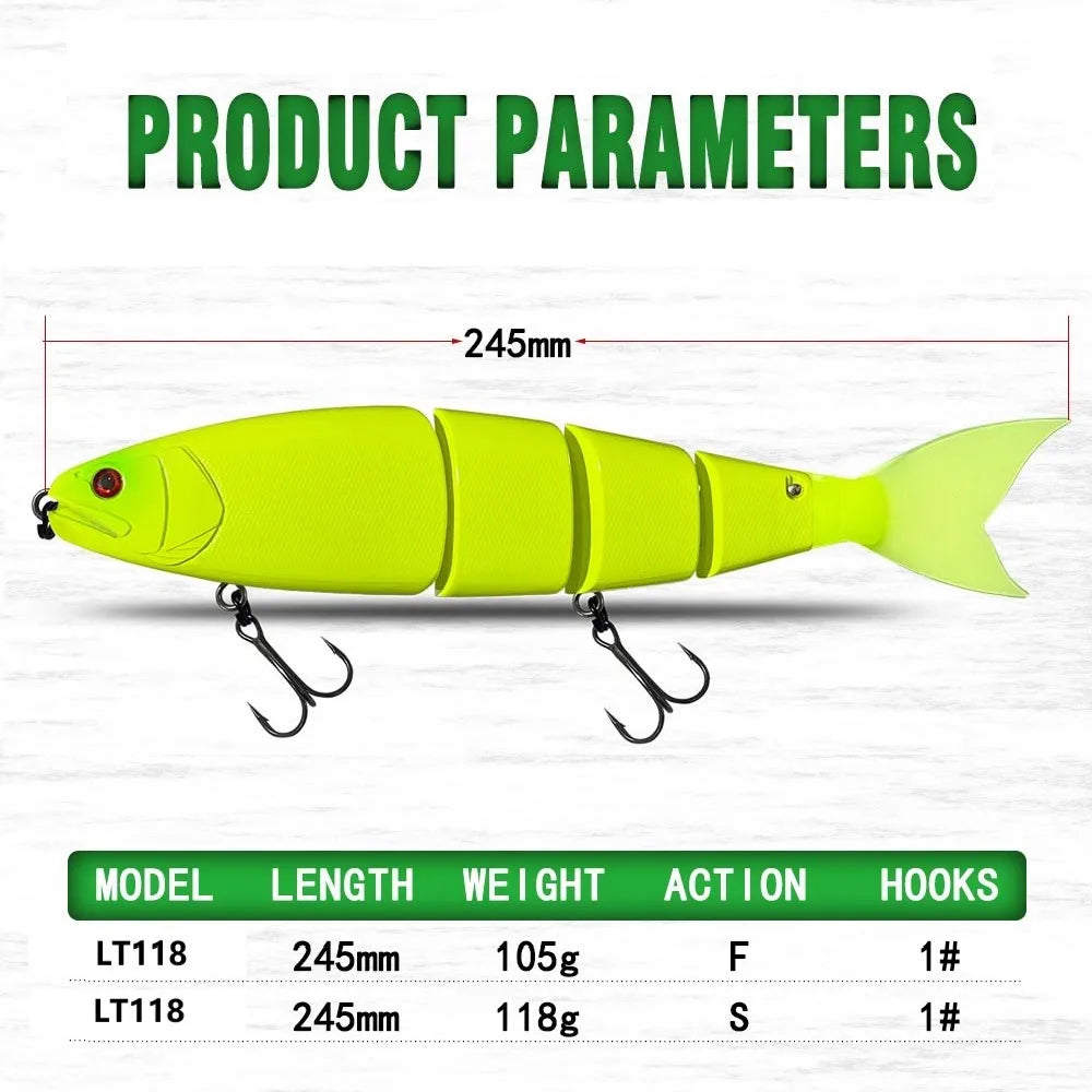 Floating & Sinking Jointed Swimbait - Duke's Fishing Supply