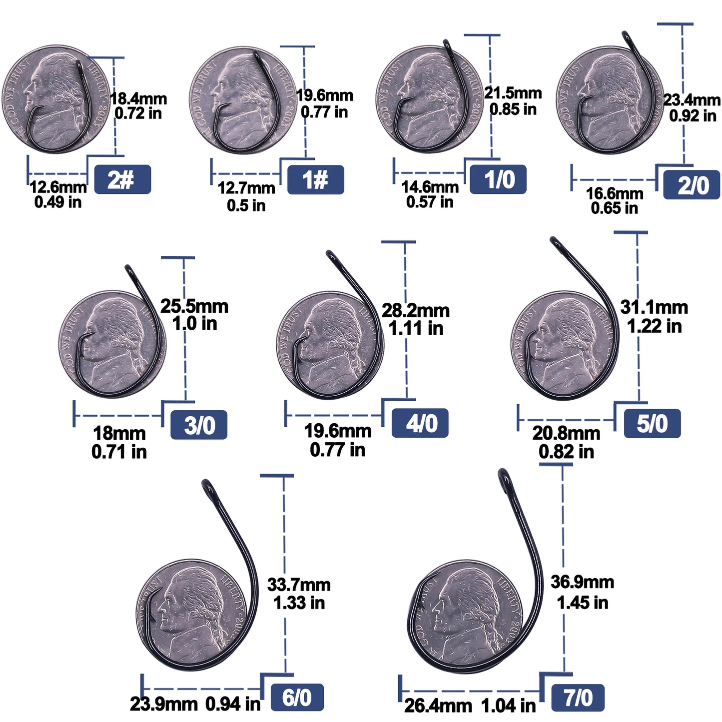 Inline Circle Hook (Various Sizes) - Duke's Fishing Supply