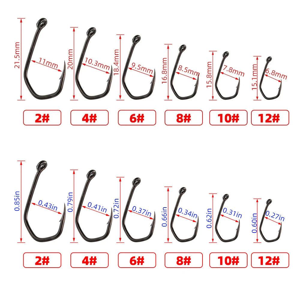 High Carbon SS Carp Hook (50/pk) - Duke's Fishing Supply