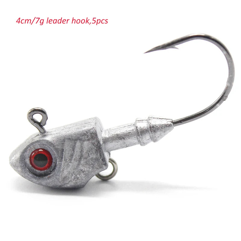 Metal Jighead with Red 3D Eyes (Various Sizes) - Duke's Fishing Supply
