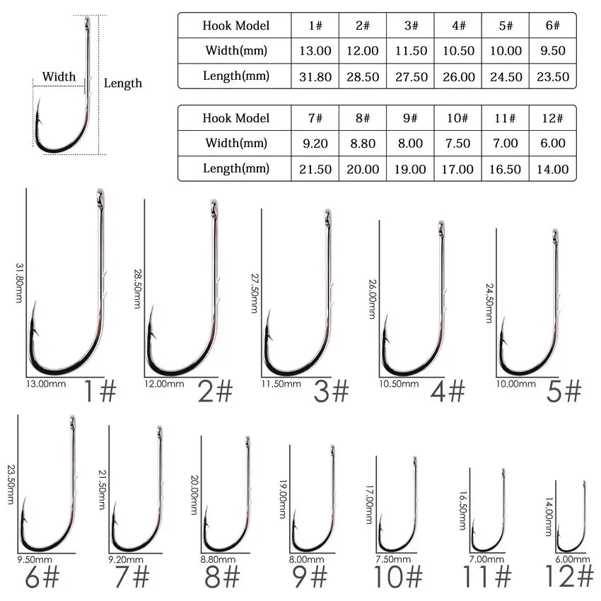 Barbed Long Shank Hooks (50/pk) - Duke's Fishing Supply