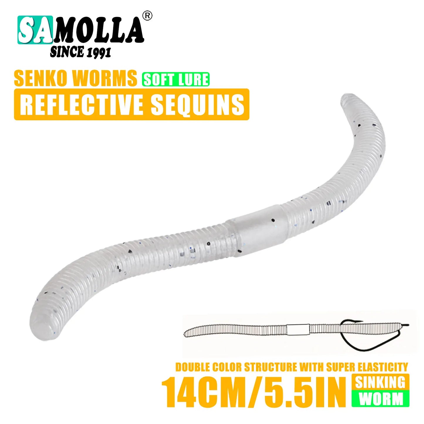 Senko Soft Plastic Worm (4.0"/5.5") - Duke's Fishing Supply