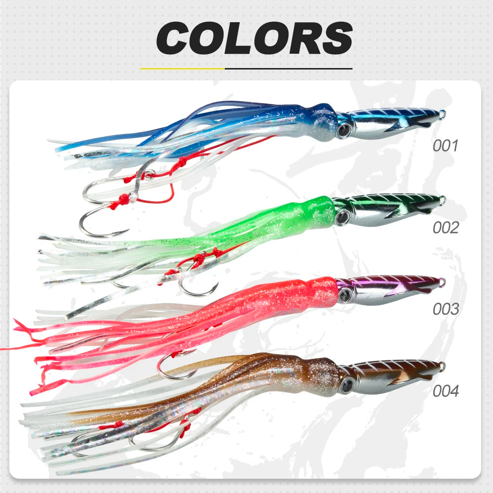 Skirted Squid Jig (100-200g) - Duke's Fishing Supply