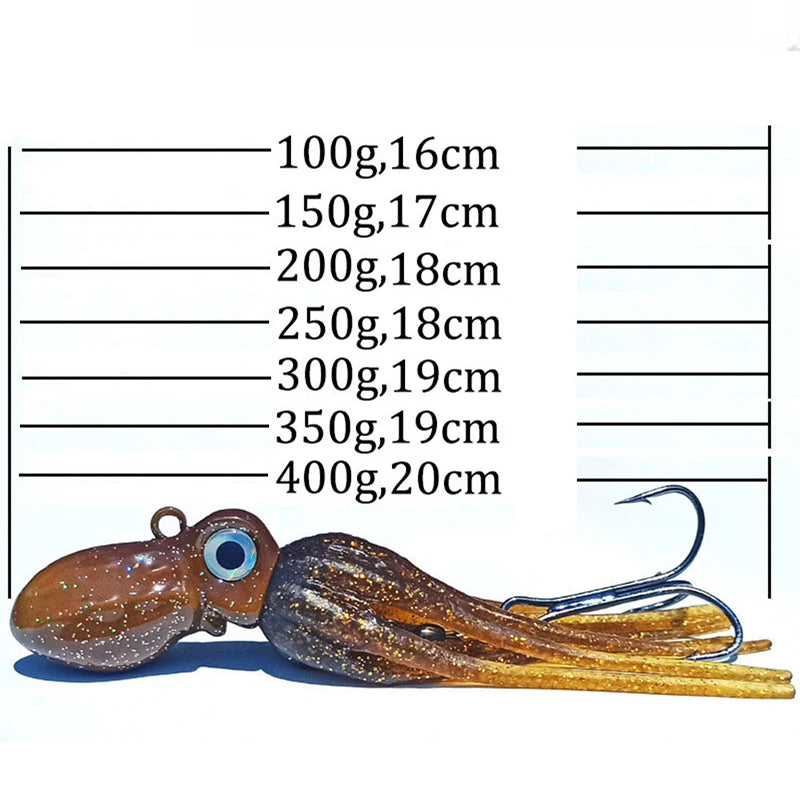 Glow-in-the-Dark Octopus Jig (100-400g)