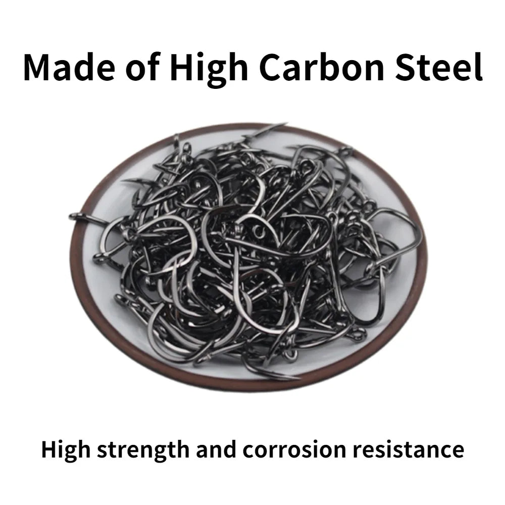 Offset High Carbon Steel Hook (50/pk) - Duke's Fishing Supply