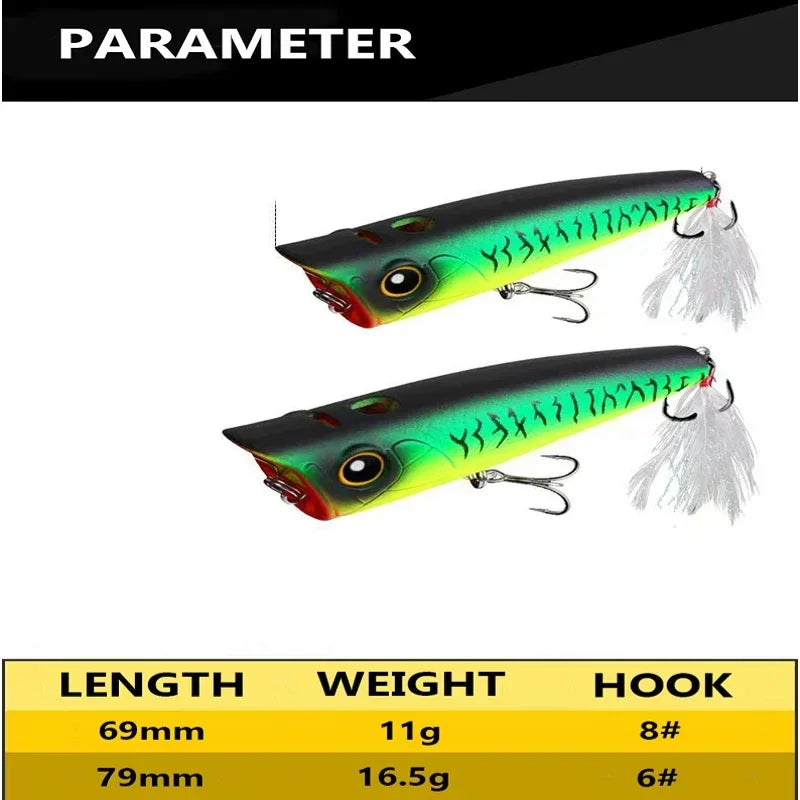 Water Jet Popper (Various Sizes) - Duke's Fishing Supply