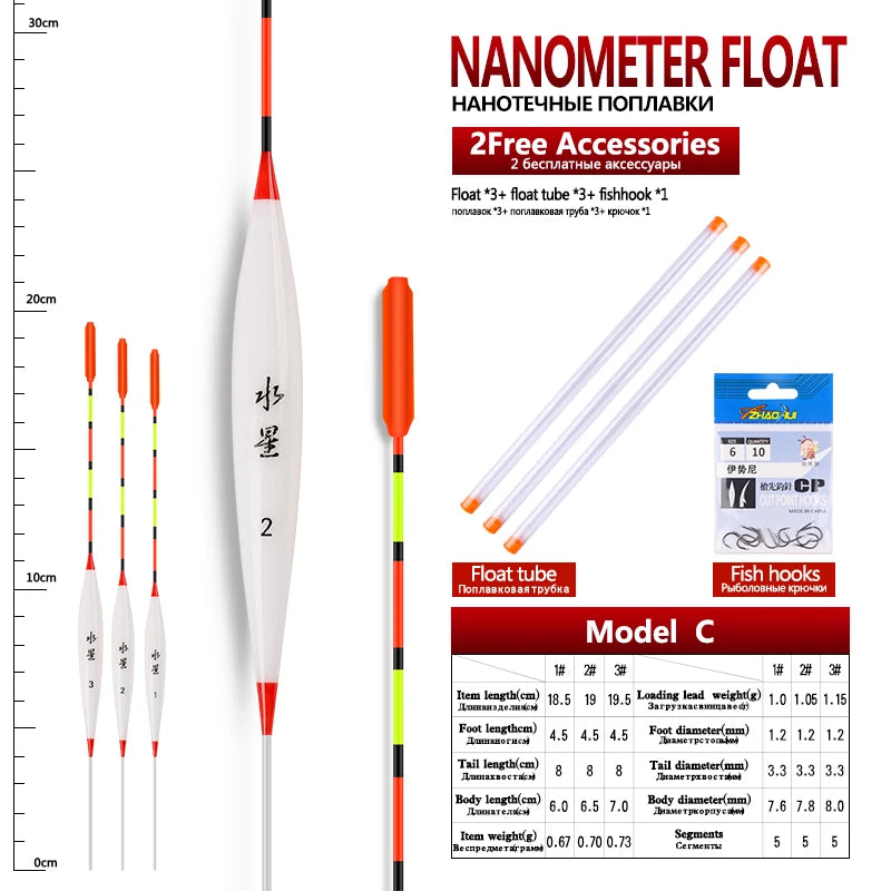 Shallow Water Pole Float Set (3/pk) - Duke's Fishing Supply
