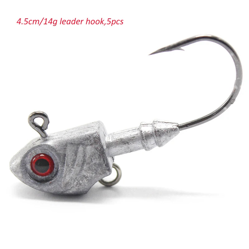 Metal Jighead with Red 3D Eyes (Various Sizes) - Duke's Fishing Supply