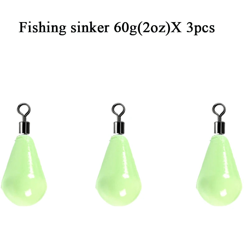 Glow-in-the-Dark Dropshot Sinker - Duke's Fishing Supply