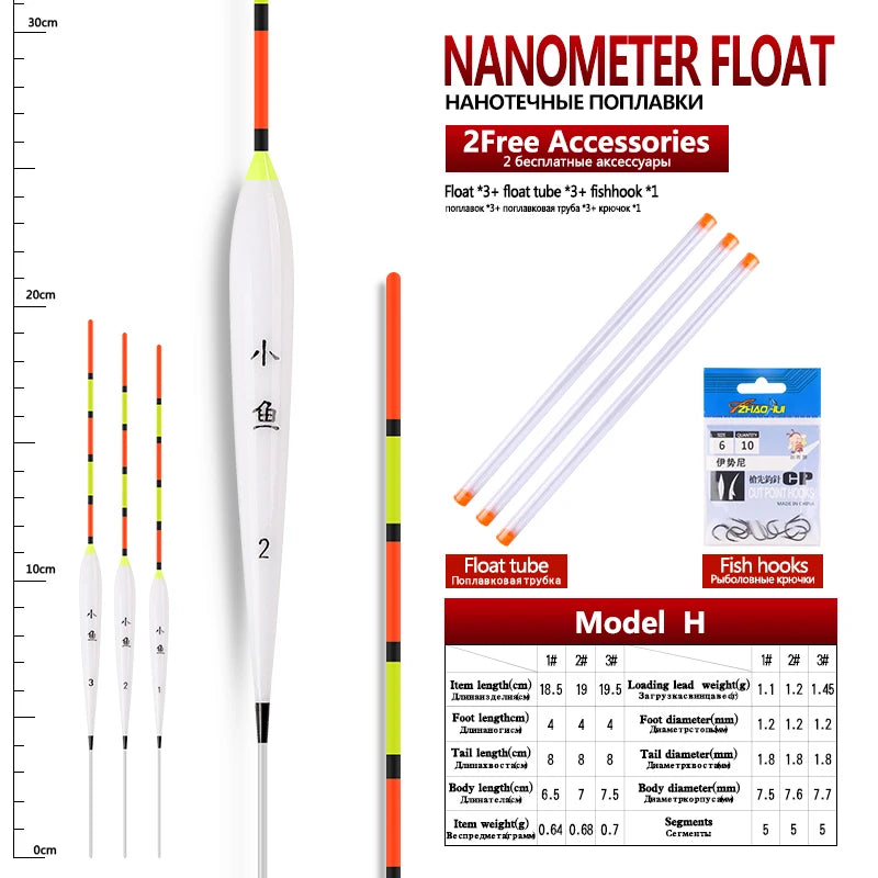 Shallow Water Pole Float Set (3/pk) - Duke's Fishing Supply