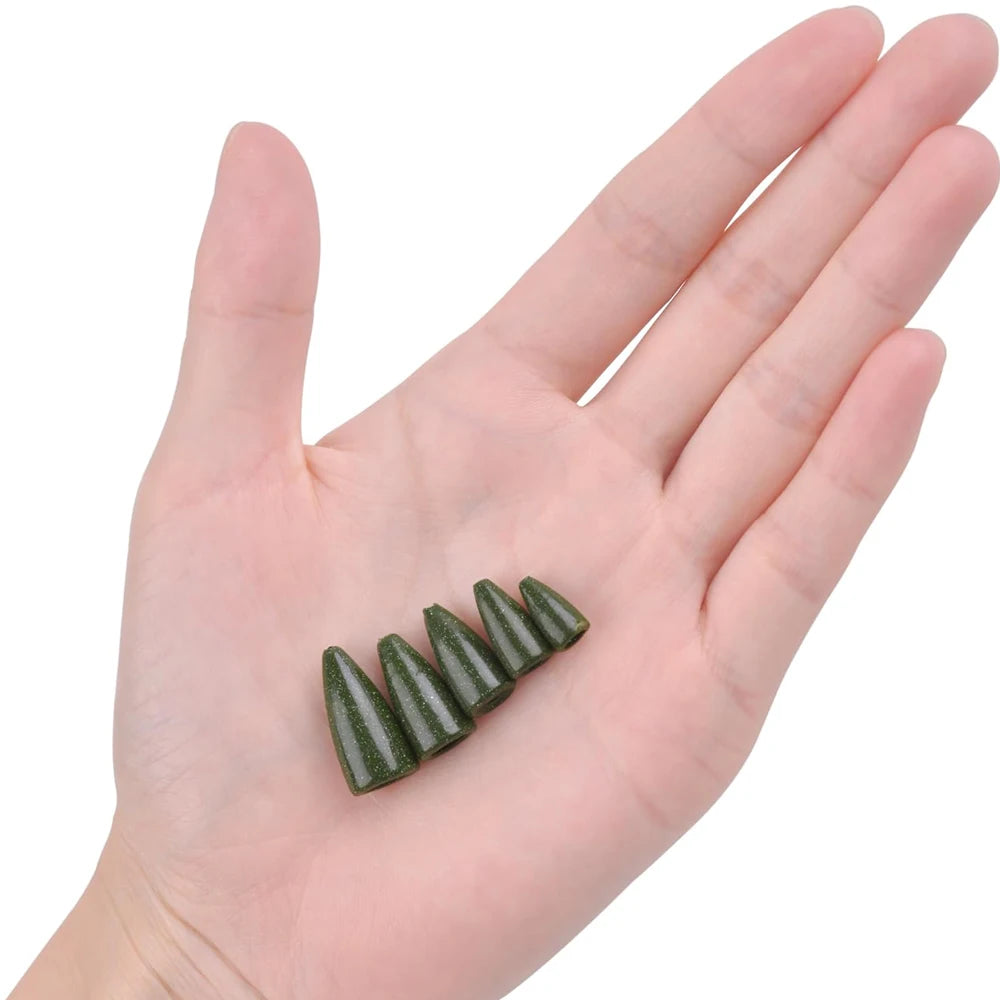 Inline Bullet Sinkers (Various Sizes) - Duke's Fishing Supply