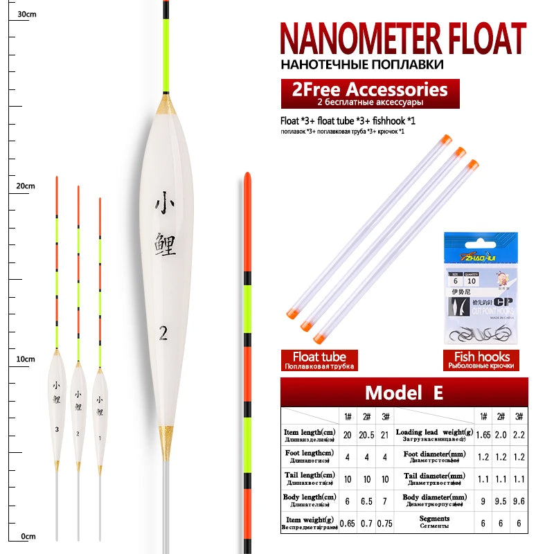 Shallow Water Pole Float Set (3/pk) - Duke's Fishing Supply