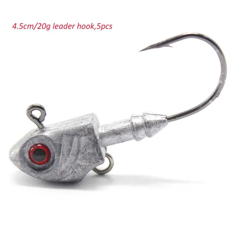 Metal Jighead with Red 3D Eyes (Various Sizes) - Duke's Fishing Supply