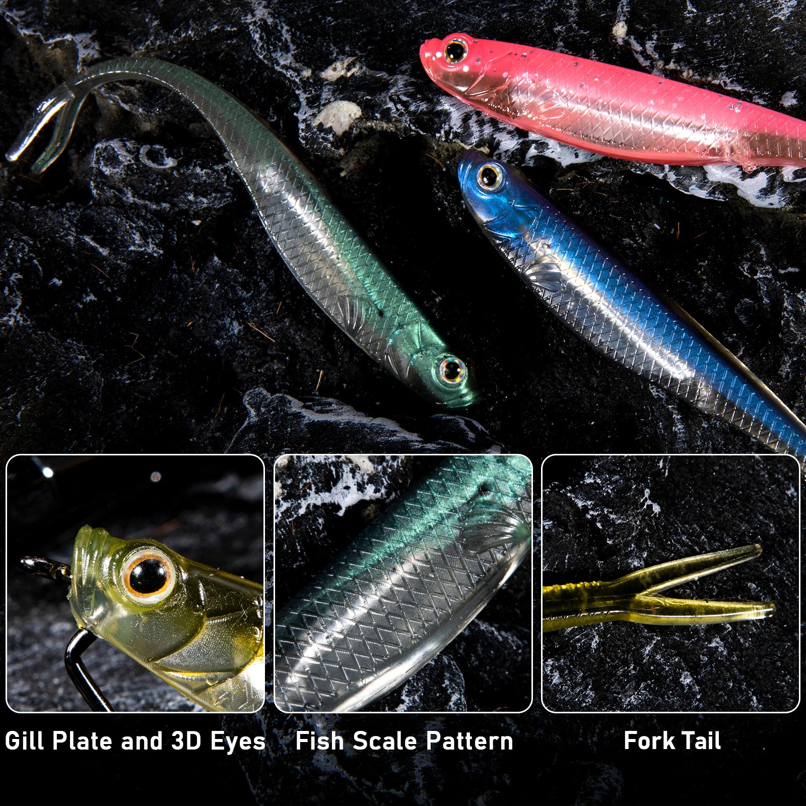 Soft Plastic Fluke (Various Sizes) - Duke's Fishing Supply