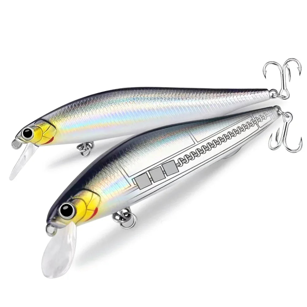Sinking Minnow Jerkbait (Various Sizes) - Duke's Fishing Supply