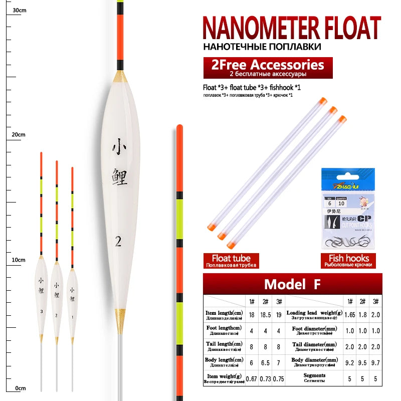 Shallow Water Pole Float Set (3/pk) - Duke's Fishing Supply