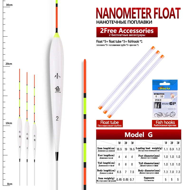 Shallow Water Pole Float Set (3/pk) - Duke's Fishing Supply