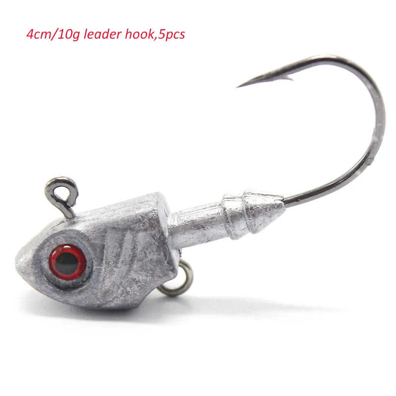 Metal Jighead with Red 3D Eyes (Various Sizes) - Duke's Fishing Supply