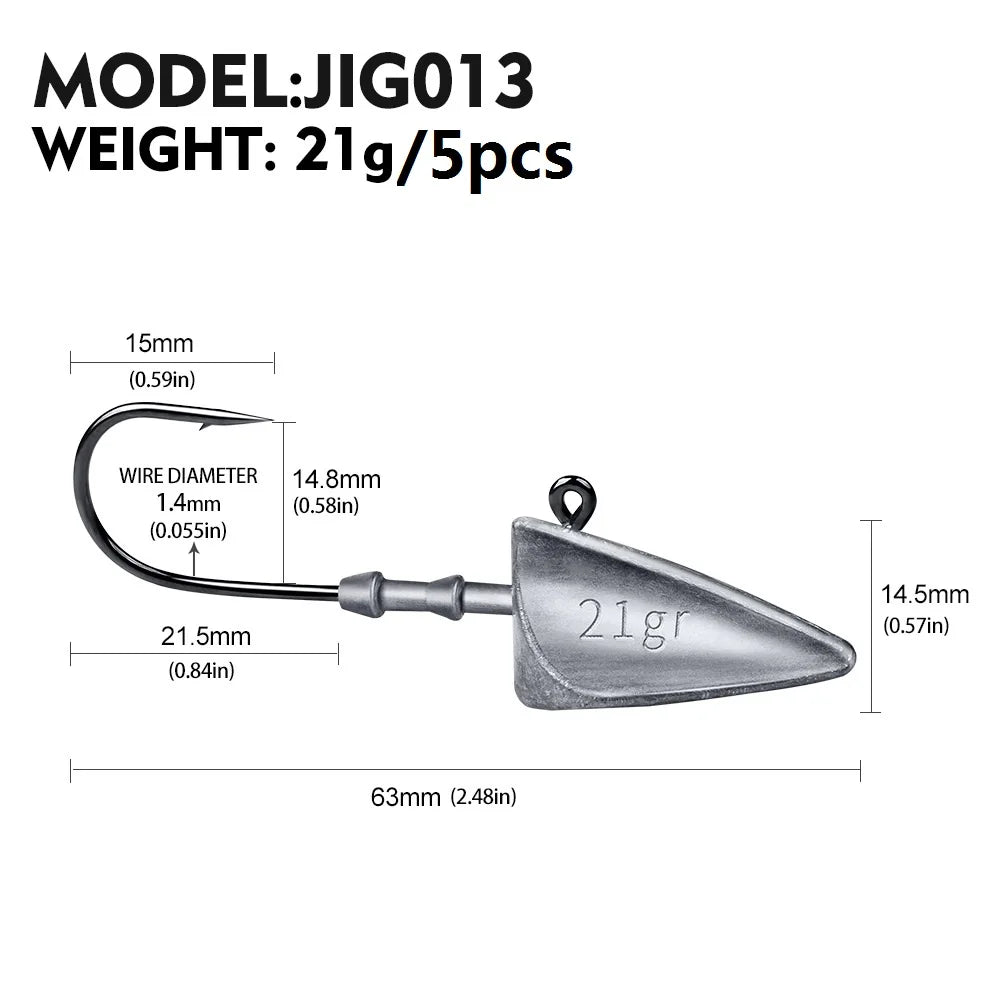 Dart Jighead (Various Sizes) - Duke's Fishing Supply
