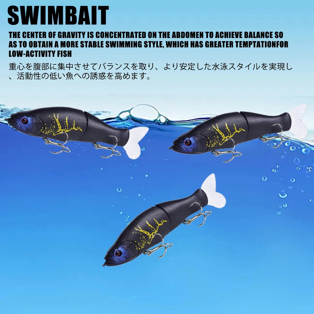 Slow Sinking Jointed Swimbait - Duke's Fishing Supply