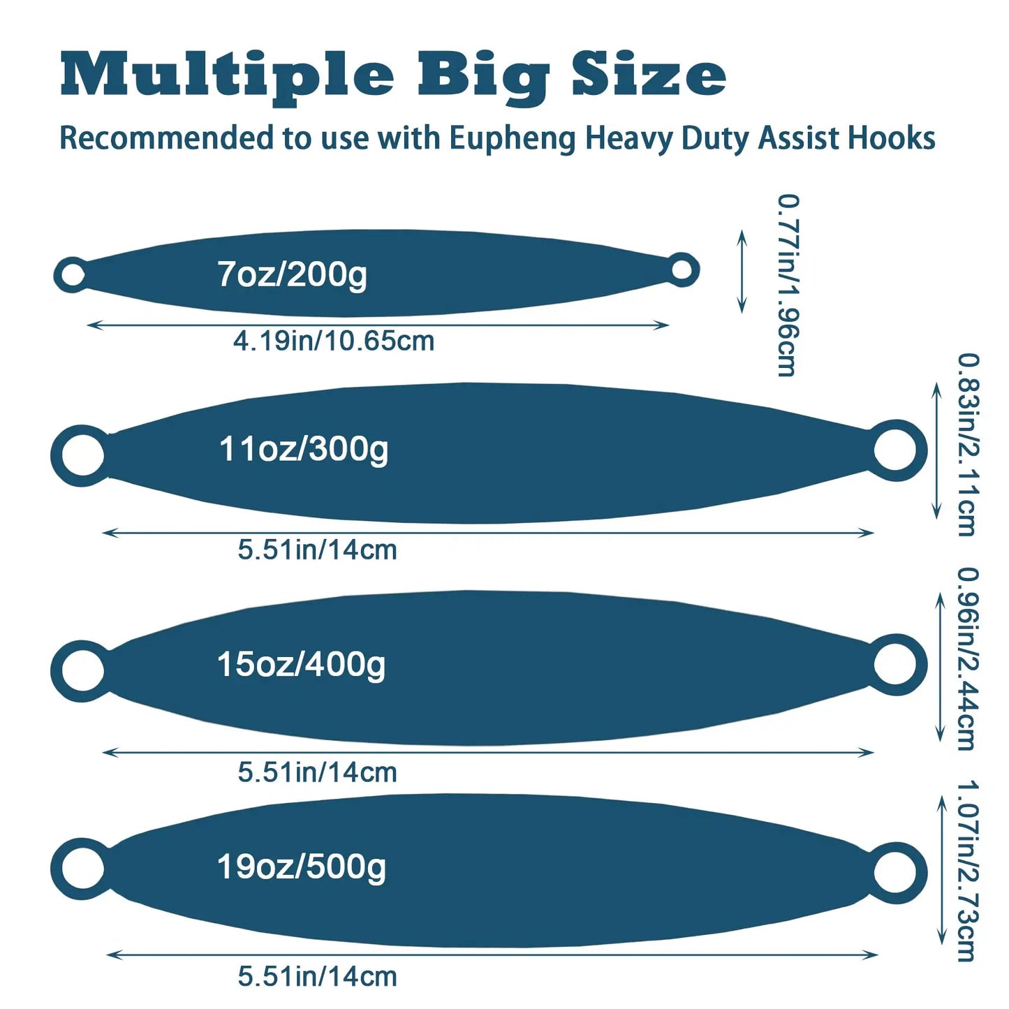 Vertical Jig (200-500g) - Duke's Fishing Supply