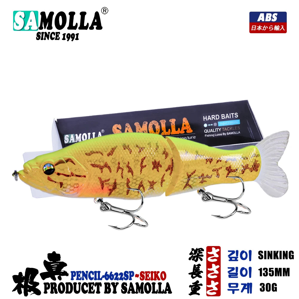Slow Sinking Jointed Swimbait - Duke's Fishing Supply
