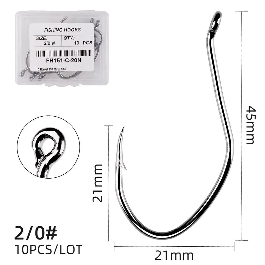 Carbon Steel Circle Hook (10/pk) - Duke's Fishing Supply