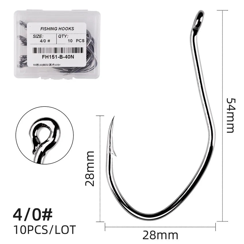 Carbon Steel Circle Hook (10/pk) - Duke's Fishing Supply