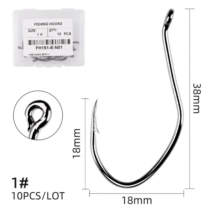Carbon Steel Circle Hook (10/pk) - Duke's Fishing Supply