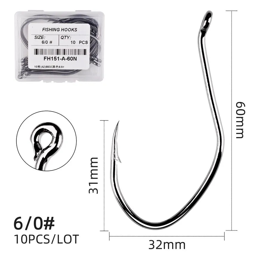 Carbon Steel Circle Hook (10/pk) - Duke's Fishing Supply