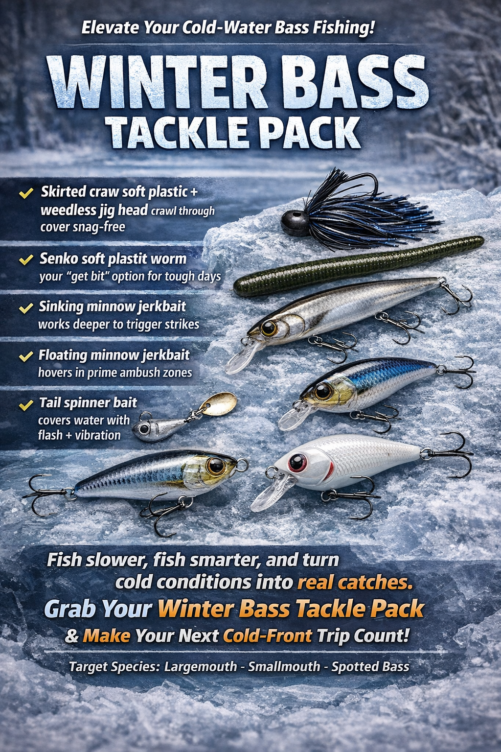 Winter Bass Tackle Pack - Duke's Fishing Supply