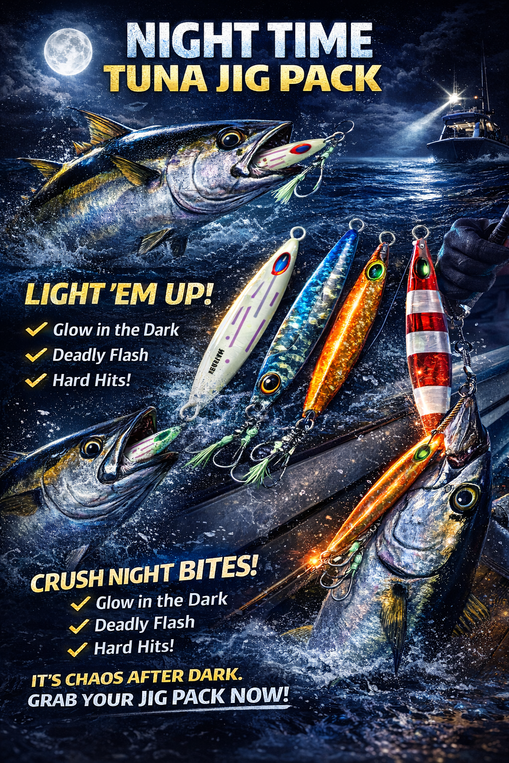 Night Time Tuna Jig Pack - Duke's Fishing Supply