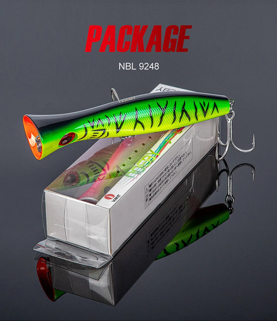 Noeby Big Game Popper Fishing Lure 200mm 116g GT Tuna Topwater Popper Saltwater Artificial Hard Lures Saltwater Fishing Lure - Duke's Fishing Supply