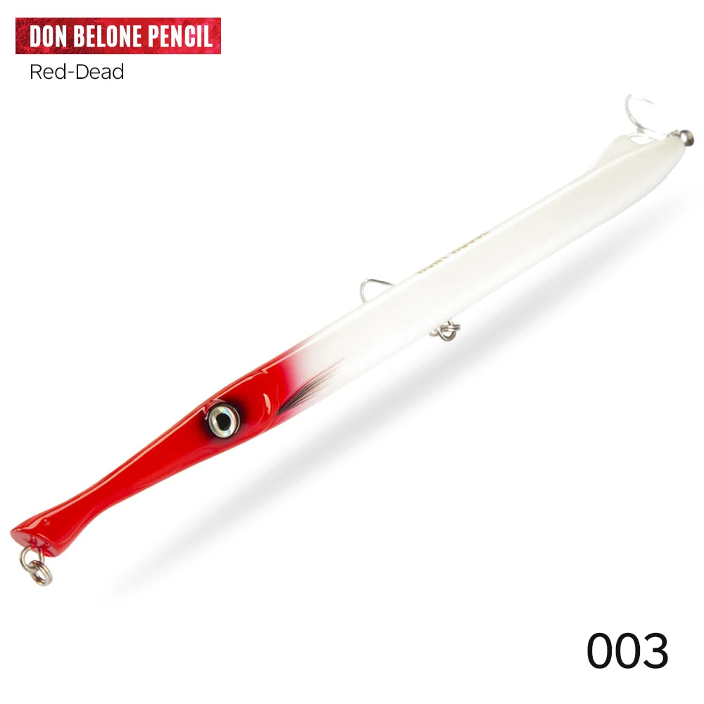 Hunthouse Don Belone Pencil Fishing Lure 225mm 23g/27g Floating/Sinking Long Casting Stickbaits For Leerfish Blue Fish LW506 - Duke's Fishing Supply