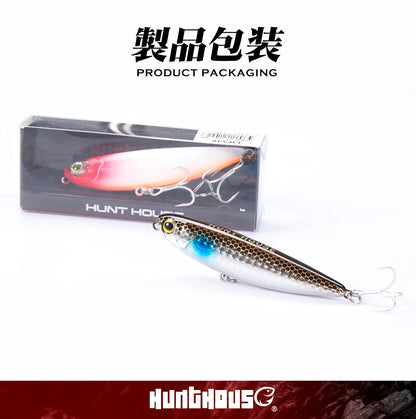 Hunthouse Pencil Fishing Lure Walk The Dog Top Water Artificial Bait Fishing Tackle For Pike Bass Bestselling Color Combos LW536 - Duke's Fishing Supply