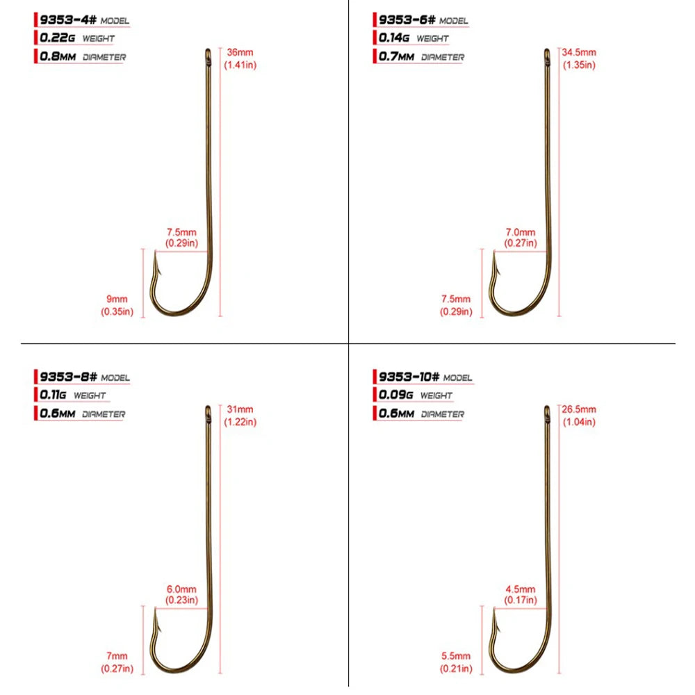 Carbon Steel Fishing Hooks (10/pk) - Duke's Fishing Supply