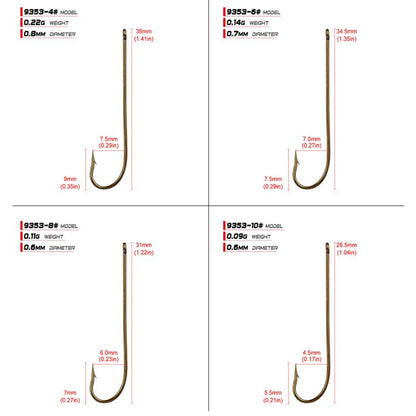 Carbon Steel Fishing Hooks (10/pk) - Duke's Fishing Supply
