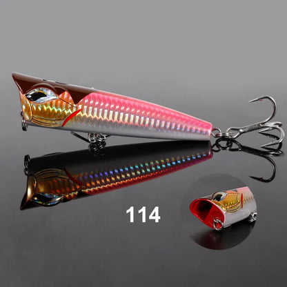 NOEBY Popper Fishing Lure 12cm 41g 15cm 85g 19cm 129g Popper Wobbler Artificial Hard Bait Big Game GT Tuna Sea Fishing Lure - Duke's Fishing Supply
