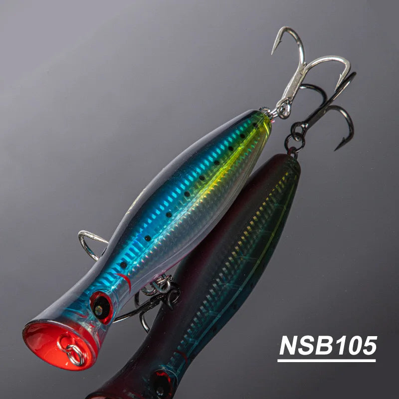 Noeby Blooper Popper Fishing Lures 120mm 43g 160mm 78g 200mm 150g Saltwater Topwater Artificial Hard Bait for GT Fishing Lure - Duke's Fishing Supply