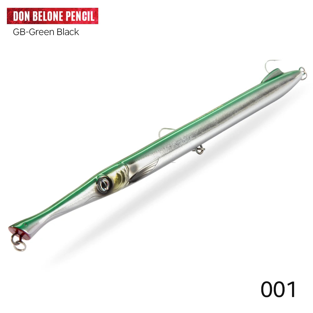 Hunthouse Don Belone Pencil Fishing Lure 225mm 23g/27g Floating/Sinking Long Casting Stickbaits For Leerfish Blue Fish LW506 - Duke's Fishing Supply