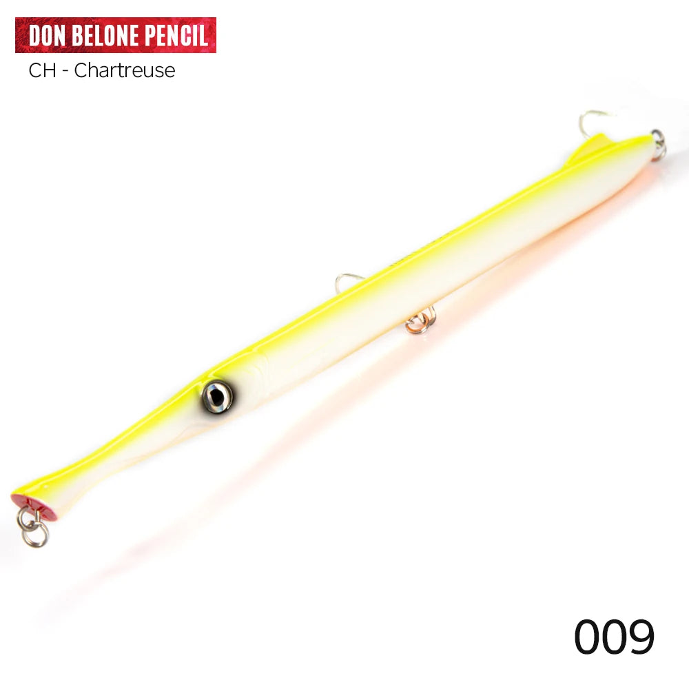 Hunthouse Don Belone Pencil Fishing Lure 225mm 23g/27g Floating/Sinking Long Casting Stickbaits For Leerfish Blue Fish LW506 - Duke's Fishing Supply