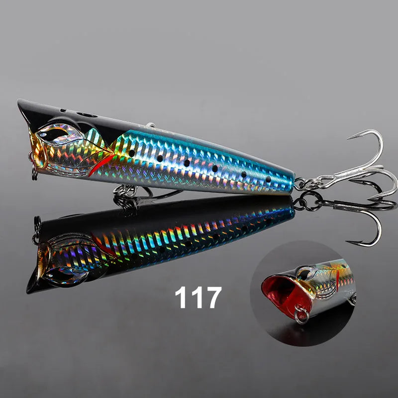 NOEBY Popper Fishing Lure 12cm 41g 15cm 85g 19cm 129g Popper Wobbler Artificial Hard Bait Big Game GT Tuna Sea Fishing Lure - Duke's Fishing Supply