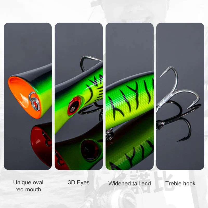 Noeby Big Game Popper Fishing Lure 200mm 116g GT Tuna Topwater Popper Saltwater Artificial Hard Lures Saltwater Fishing Lure - Duke's Fishing Supply