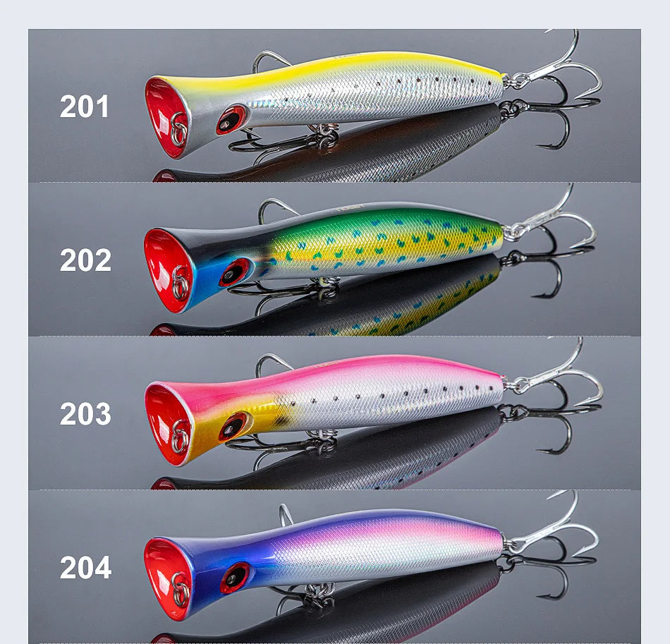 Noeby Big Game Popper Fishing Lure 200mm 116g GT Tuna Topwater Popper Saltwater Artificial Hard Lures Saltwater Fishing Lure - Duke's Fishing Supply